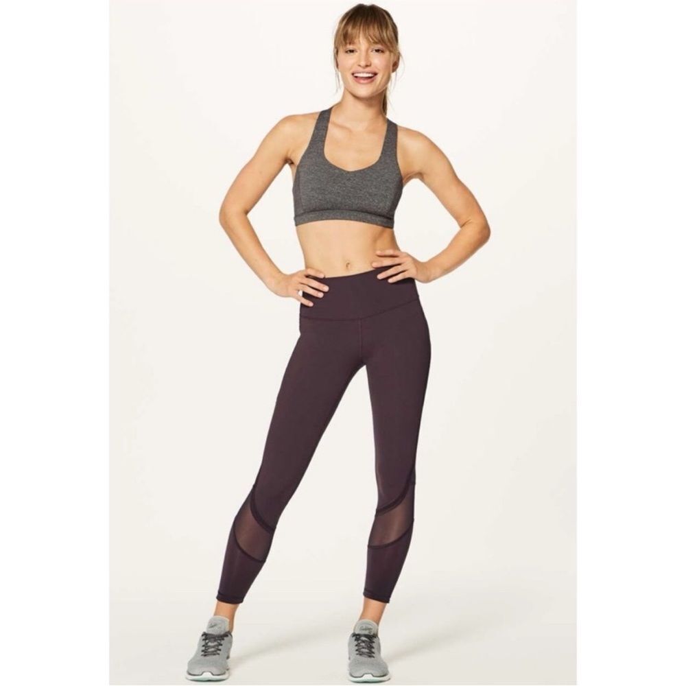 SZ 4 Lululemon Red-ish Brown High-Waisted Leggings